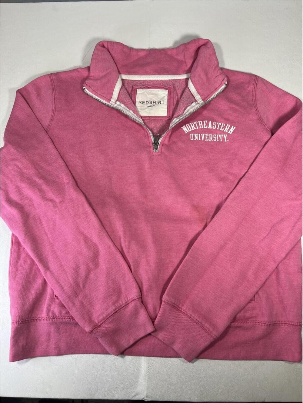NORTHEASTERN UNIVERSITY PULLOVER PINK MEDIUM